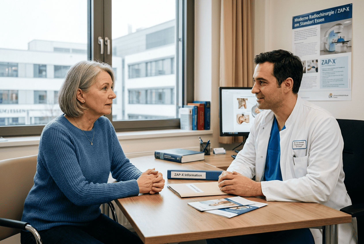 Startseite 3 Was Patienten vor der ZAP-X-Behandlung bewegt – Krebsbehandlung in Essen transparent erklärt